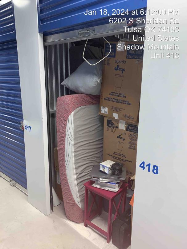 Storage Unit Auction in Tulsa, OK at Click Storage Tulsa ends on 6th